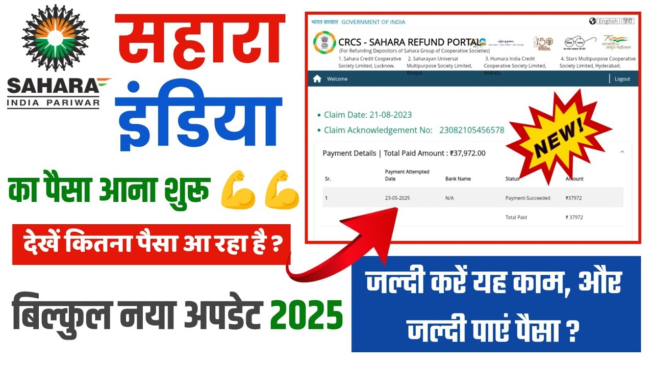 Sahara India Refund Status Check